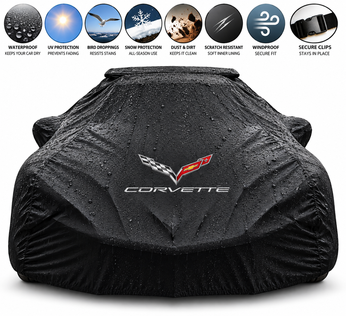 Corvette Waterproof Car Cover Custom Fit